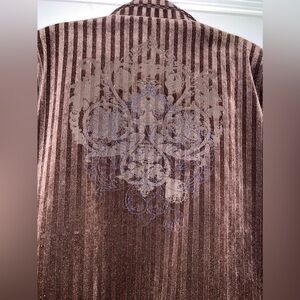 MetaFuori New York Embroidered Cordaroy Blazer Sportcoat Jacket size 2XL